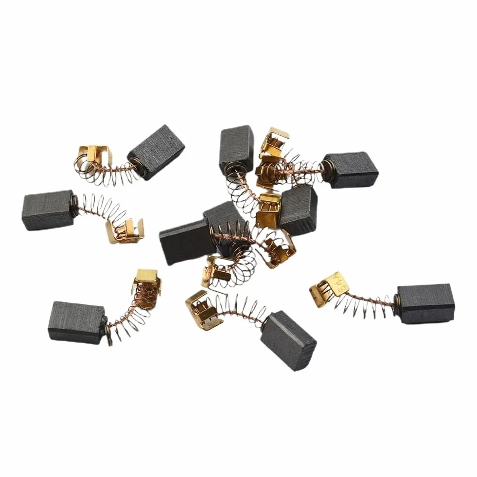 10 szt. szczotki węglowe części zamienne mi ni wiertarka elektryczna szlifierka zamiennik do silników elektrycznych narzędzie obrotowe 12 x 8 x 5 mm