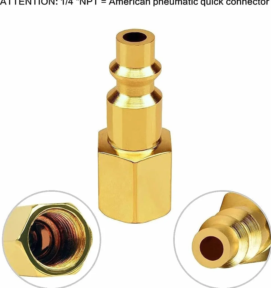 1/4 "NPT-12 szt., zestaw gniazd do sprężarki powietrza, złączki do szybkozłącza pneumatyczne amerykańskie