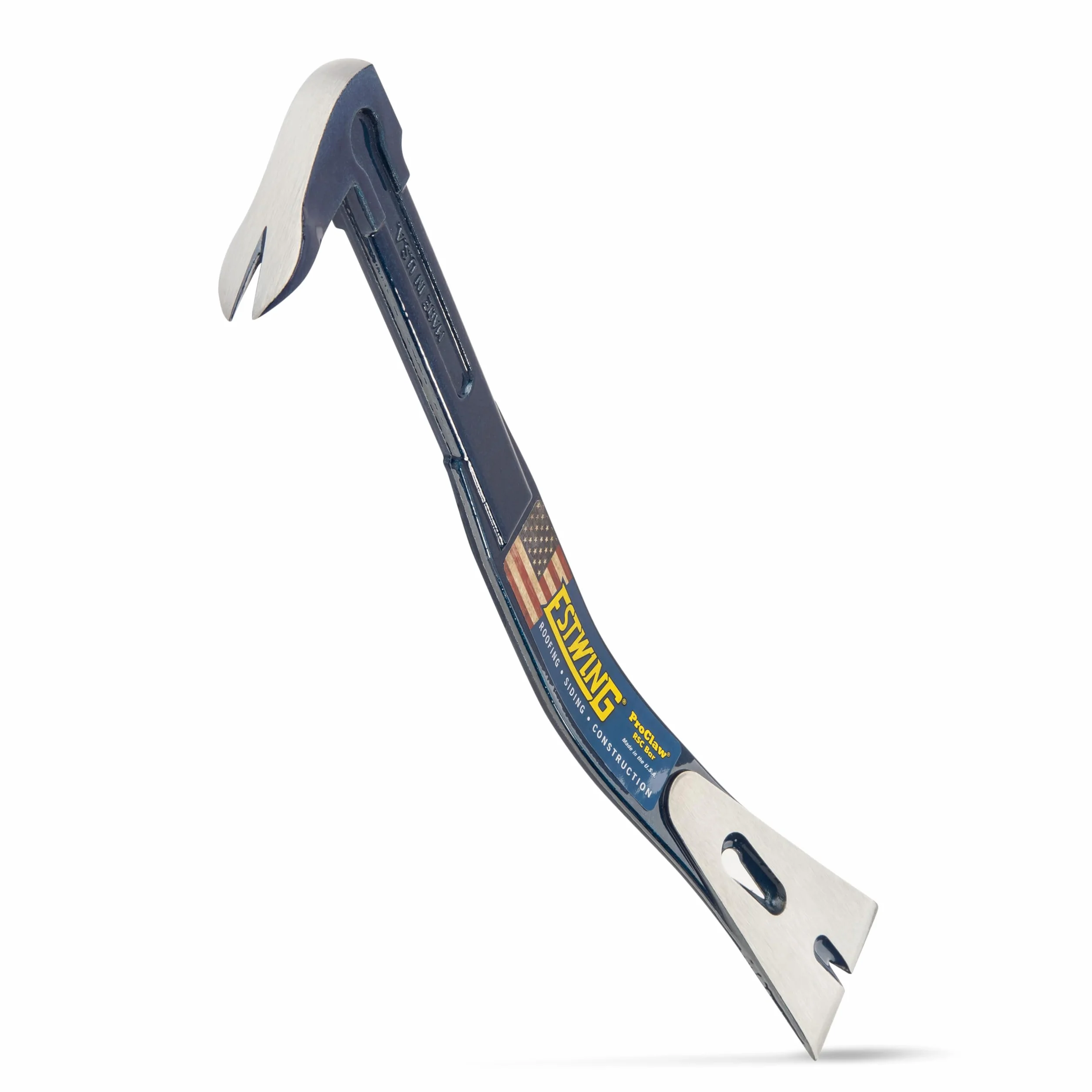 Estwing Pro-Claw Pry Bar - 40,6 cm 3 w 1 Dach/Siding/Narzędzie budowlane z wyciągaczem do paznokci i ostrzem do podważania - RSC