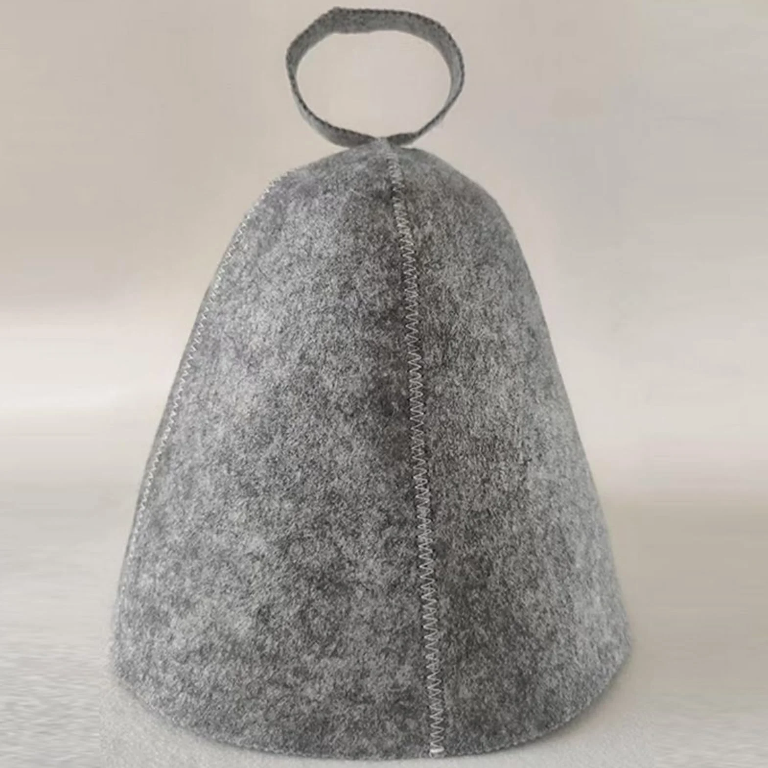 Czapka do kąpieli i sauny męska 70 cm szara miękka oddychająca