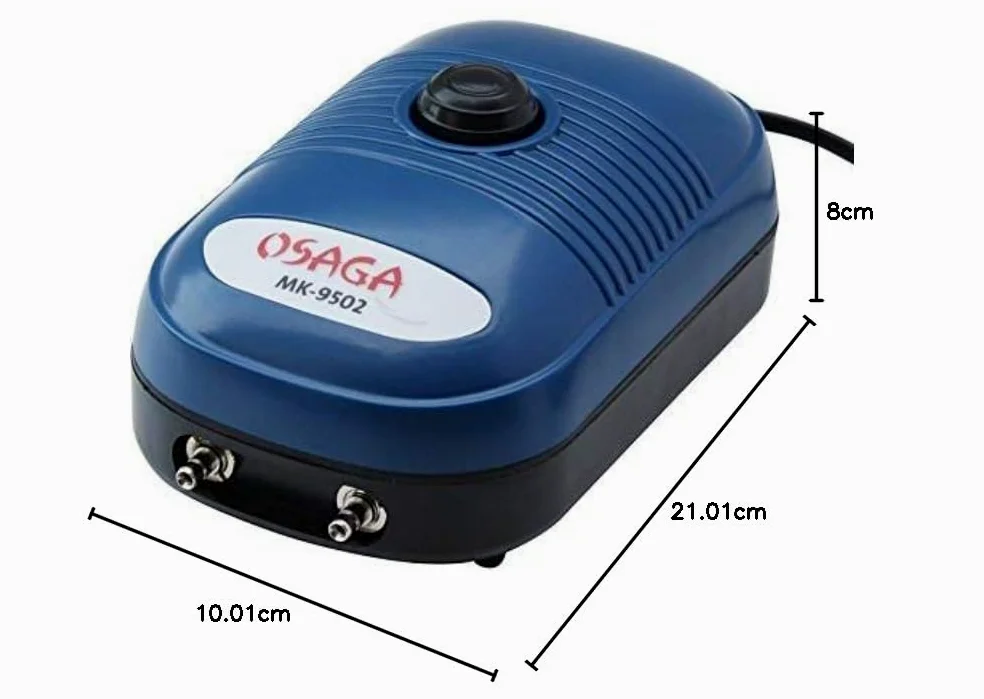 Osaga MK-9502 sprężarka membranowa, elektronicznie regulowany aerator