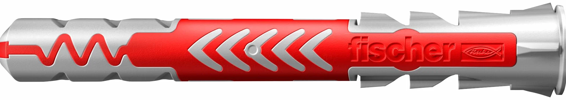 fischer 538242 DUOPOWER kołki ścienne, czerwone/szare, 10 mm x 80 mm, pudełko 25 sztuk
