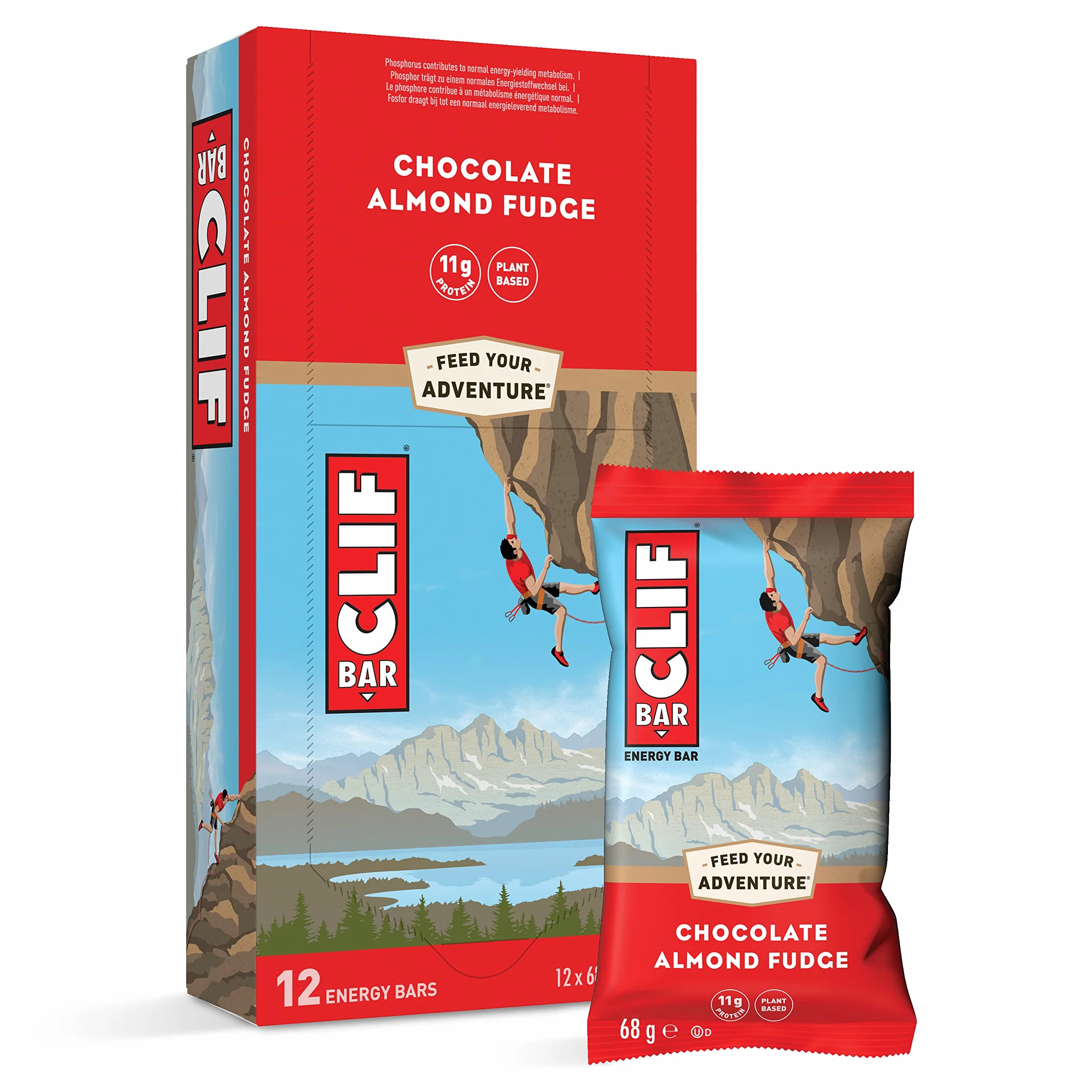 Lot barres Clif Bar aux amandes (x12)