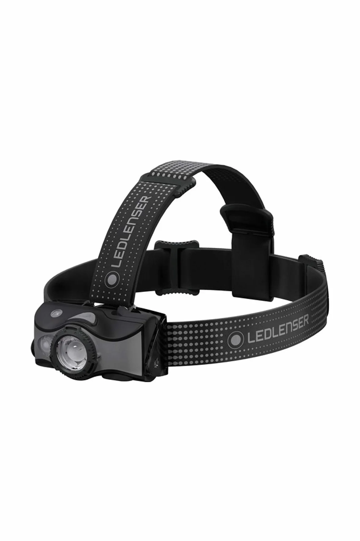 Ledlenser MH7, lekka latarka czołowa LED, może być używana jako lampa ręczna, 600 lumenów, dodatkowa czerwona dioda LED, w zestawie akumulator, może być również używana z bateriami