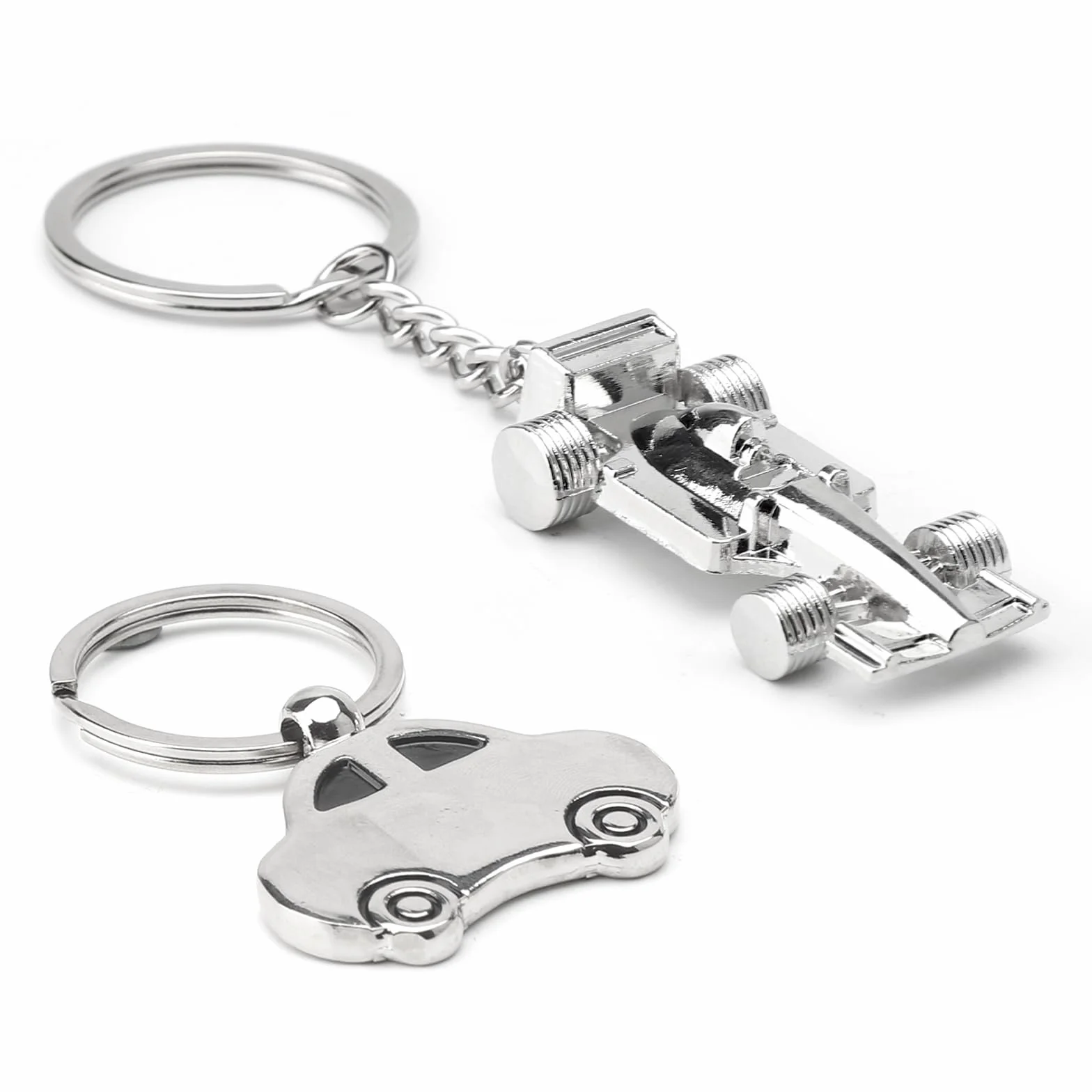Breloczek do kluczy wyścigowych, 2 sztuki, metalowy breloczek do kluczy wyścigowych, sportowy breloczek do kluczy F1, dla fanów wyścigów, świetny prezent dla chłopców lub mężczyzn, model