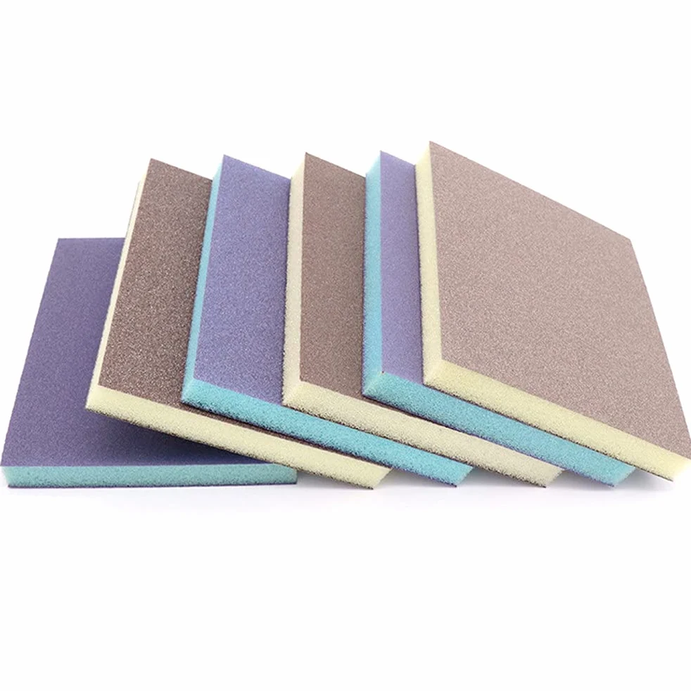 Gąbki szlifierskie Blok tarczy szlifierskiej, 1/5/10/20PCS Elastyczne gąbki ścierne Mokre/suche piankowe papiery ścierne Blok polerski 80-280 Grit(Grey - 100 Grit,20pcs)