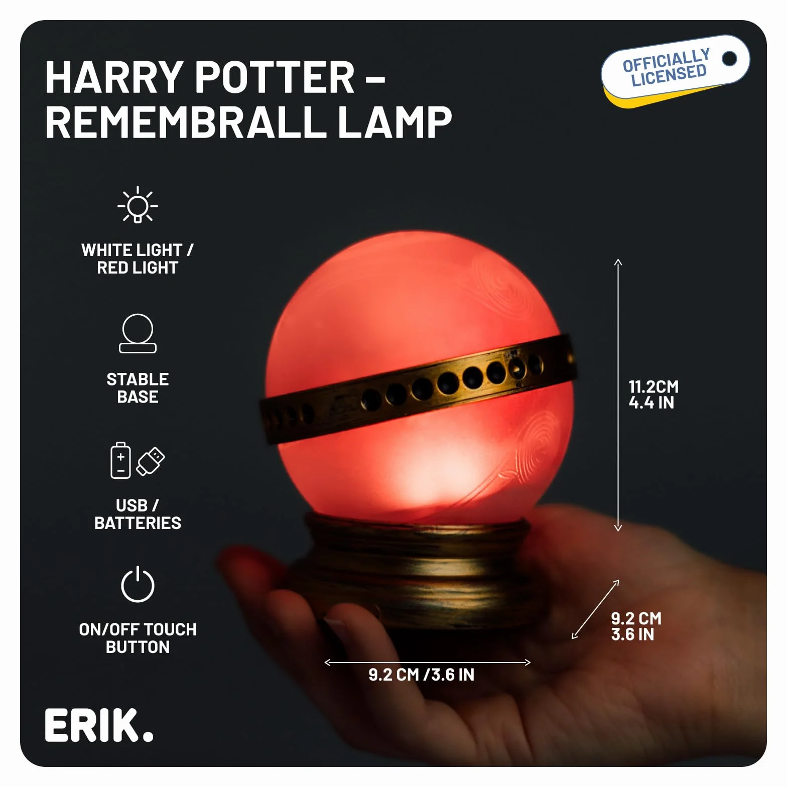 Grupa Erik Harry Potter Remembrall LED Lamпа для Stołu - Dekoracyjna Światła Do Przodeezy i Przedmiotów Zasobnych