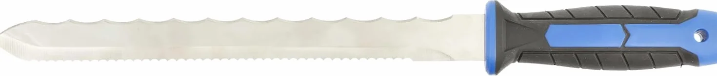 Högert Technik - Nóż do cięcia izolacji/wełny, cięcia wełny mineralnej, izolacja PUR, styropian, stal nierdzewna, długość całkowita 420 mm, długość ostrza 280 mm