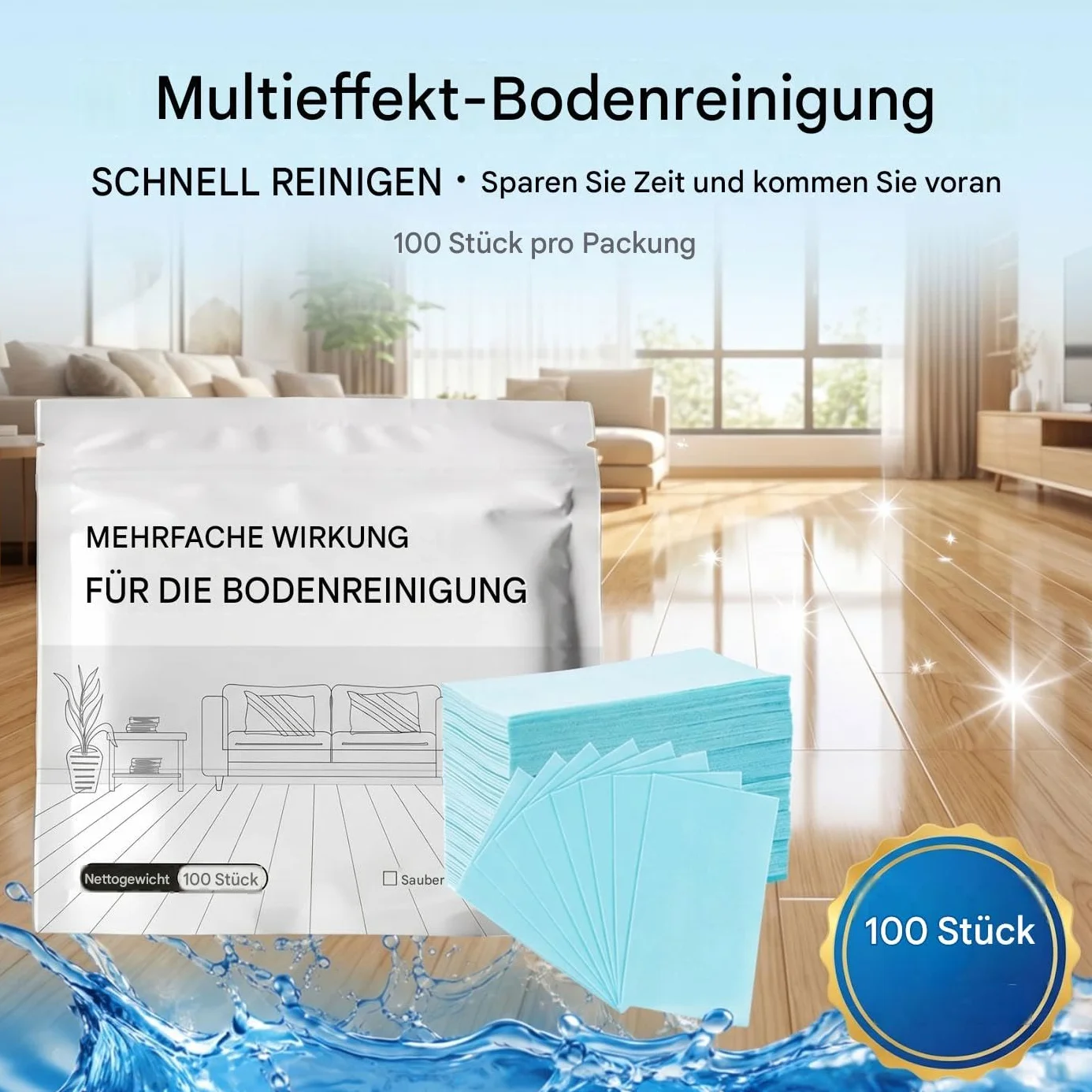 Tabletki do czyszczenia podłóg z wieloma powierzchniami, 2 pudełkami Multi-Surface Floor Cleaning Tablet, Clean-ing Solution Tablet, Multiple Effect the Floors Cleaner, koncentrated Cleaner for