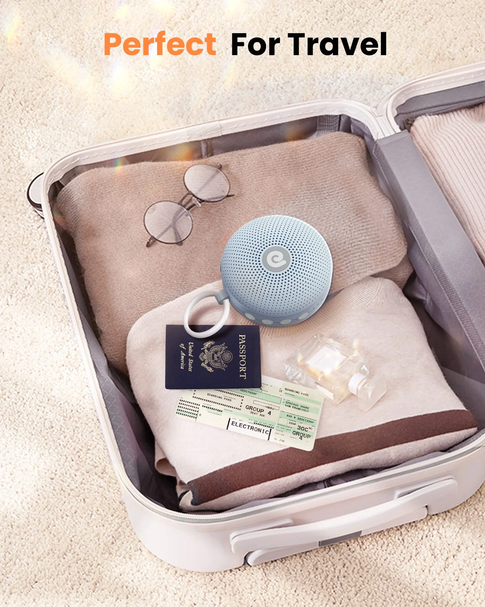 Dreamegg White Noise Machine – D11Max pomoc w zasypianiu dla dzieci i dorosłych, przenośna maszyna dźwiękowa dla niemowląt z super akumulatorem, 21 uspokajających dźwięków, maszyna dźwiękowa dla dorosłych, kolor niebieski