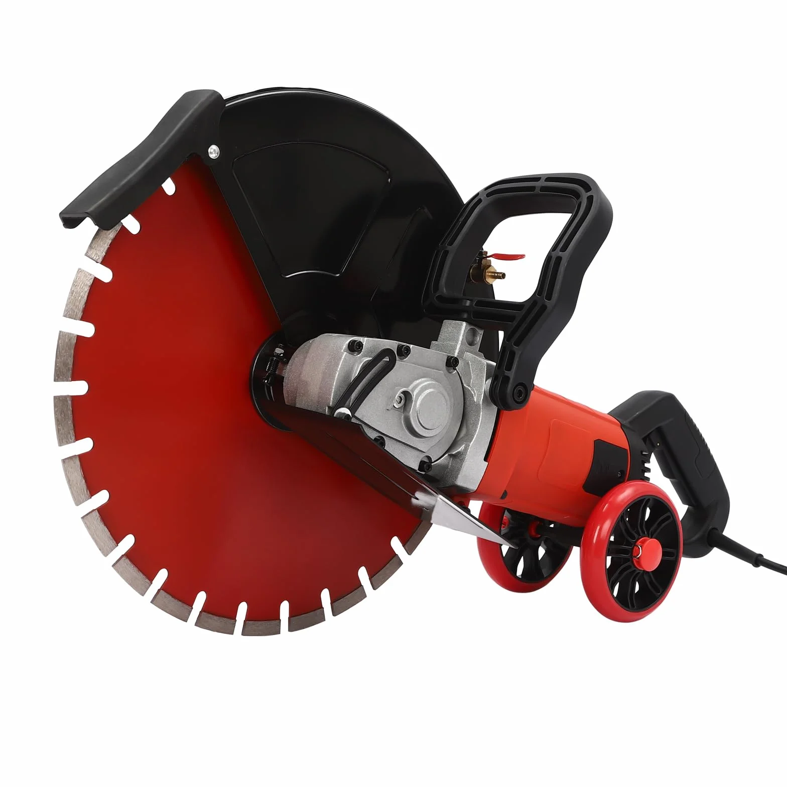 Piła do betonu 4000 W, obcinarka do kostki brukowej, 16", piła do betonu na mokro/sucho z diamentową tarczą tnącą 410 mm, do cięcia granitu, marmuru, szerokości szczeliny