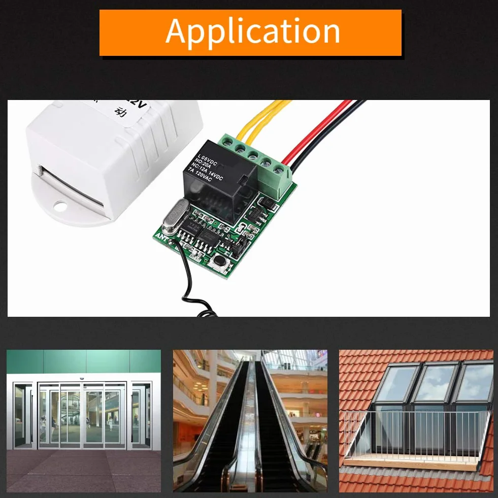 Relaisschalter, Fernschalter Set mit Fernbedienung DC 4V 5V 6V 7,4V 9V 12V Wireless Relais Fernbedienung Ein Schlüsselschalter Empfänger + Sender für Computer Mainframe