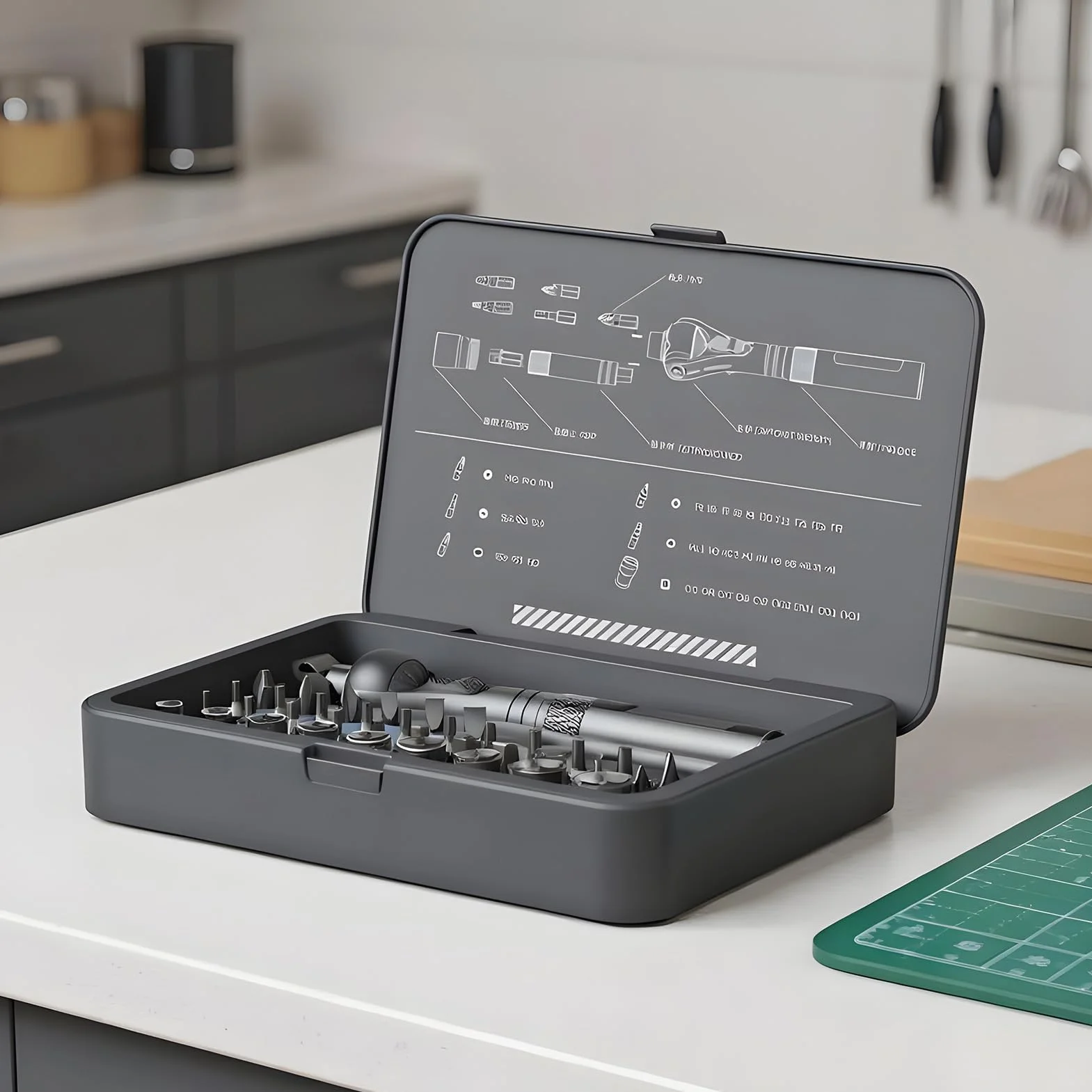 Zestaw Wkrętaków Z Grzechotką 40 W 1 Precyzyjny Ergonomiczny Wielofunkcyjny | Zestaw bitów meblowych do napraw domowych, mechanika, elektryka, budownictwo, stolarstwo, hydraulika, meble