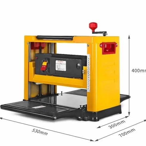Ciężki Elektryczny Strug Stołowy - Moc 2000W, Szerokość Cięcia 330mm, Regulowana Głębokość 1-3mm do Precyzyjnej Obróbki Drewna