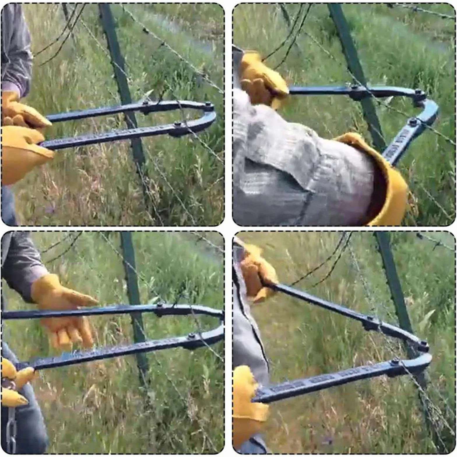 Texas Fence Fixer - profesjonalny napinacz do drutu kolczastego, trwałe żelazne narzędzie ogrodowe, odporne na korozję, antykorozyjne do szybkich napraw ogrodzeń, ciemnozielony - jeden rozmiar
