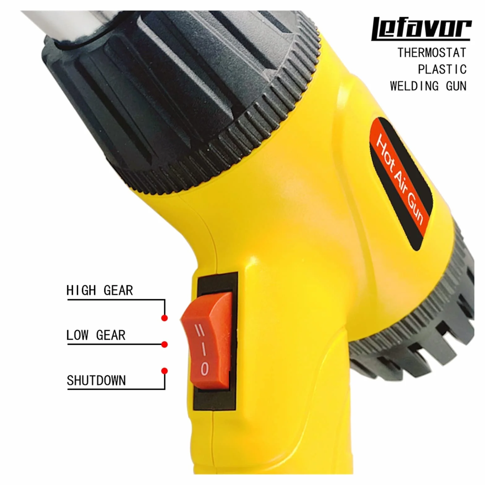 Pistolet termiczny 750W Hot wiatrówka, opalarka regulowana temperatura 100-600 stopni pistolet spawalniczy Auto rura z tworzywa sztucznego narzędzie do naprawy spawania (Color : Q-750 set 2, Size :