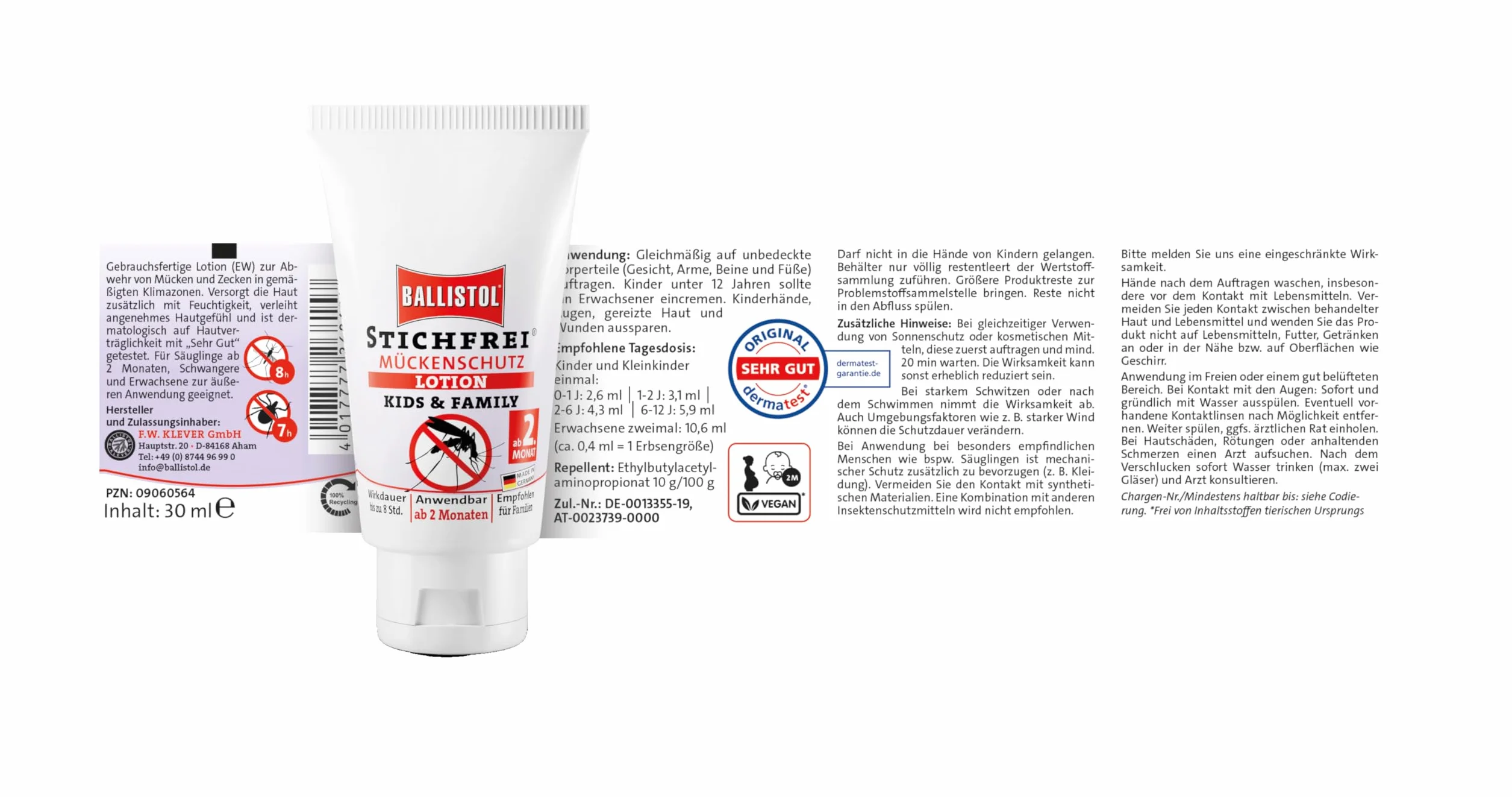 Ballistol Stichfrei KIDS Lotion Tube 30 ml