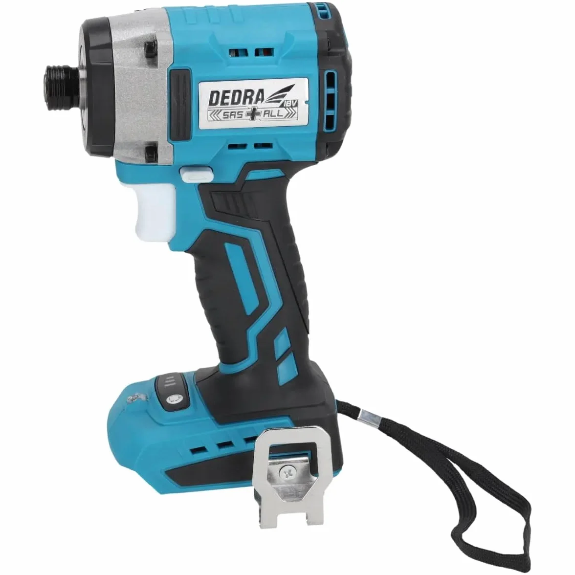 Dedra DED7144 – zakrętarka bezszczotkowa kompaktowa 18 V, moment obrotowy 220 Nm, 3 prędkości obrotowe, uchwyt 1/4" HEX, LED, ergonomiczna rękojeść