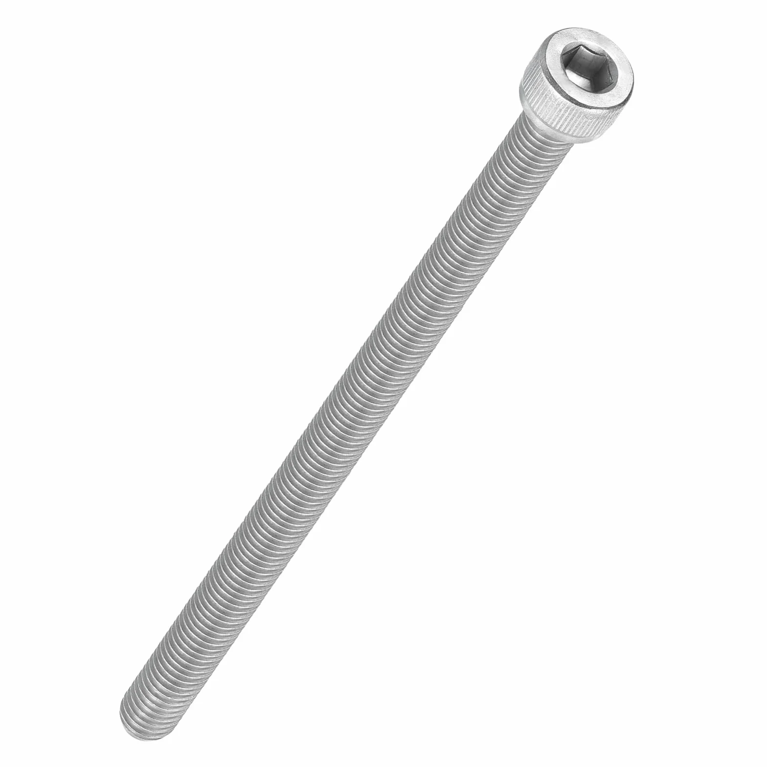 2 szt. śruby z łbem sześciokątnym z łbem sześciokątnym - [M8-1,25 x 140 mm] w pełni gwintowany klucz sześciokątny ze stali nierdzewnej 304 do drukarki 3D silnika elektrycznego, srebrny
