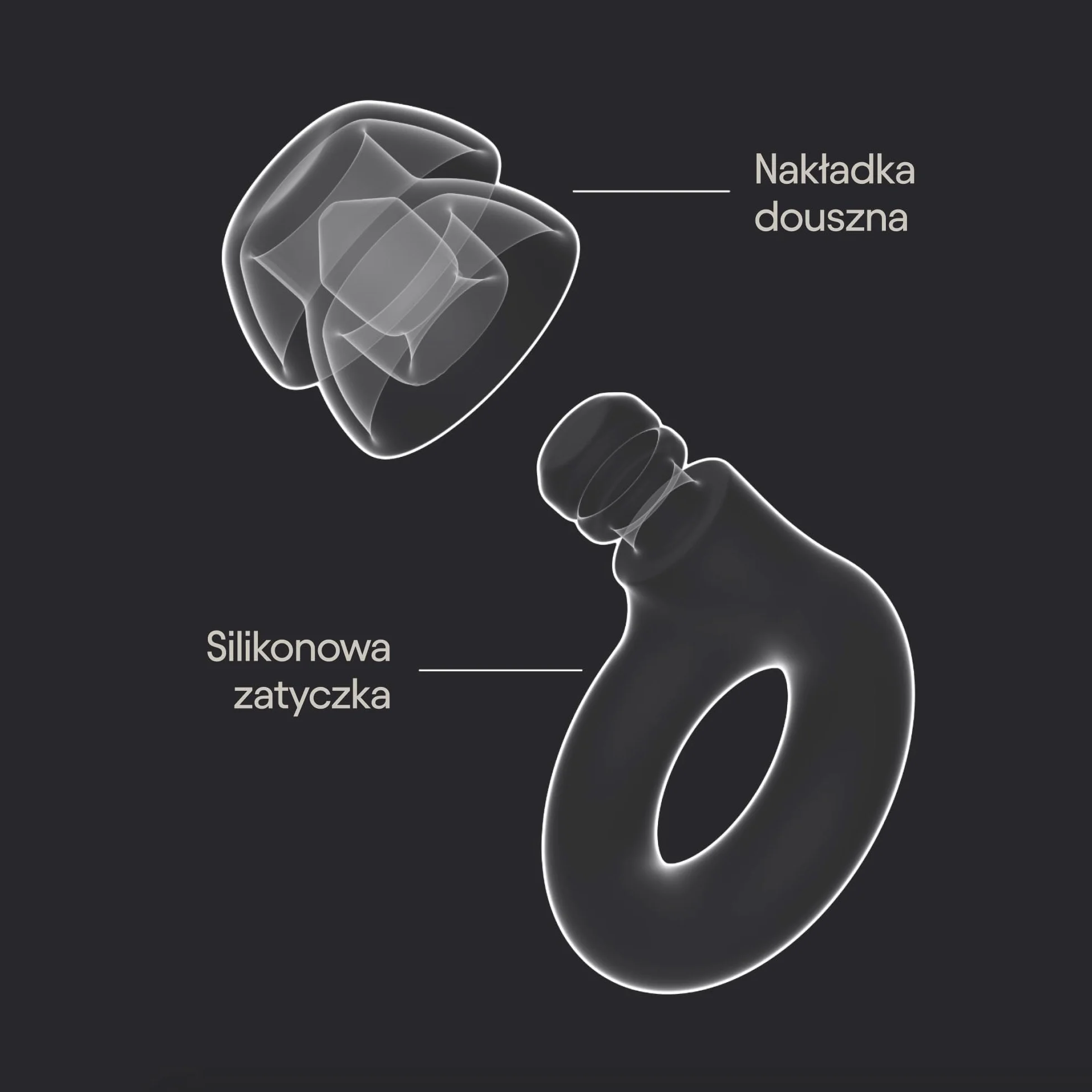 Loop Quiet 2 Plus z Double Tips – zatyczki do uszu tłumiące hałas 24 dB SNR