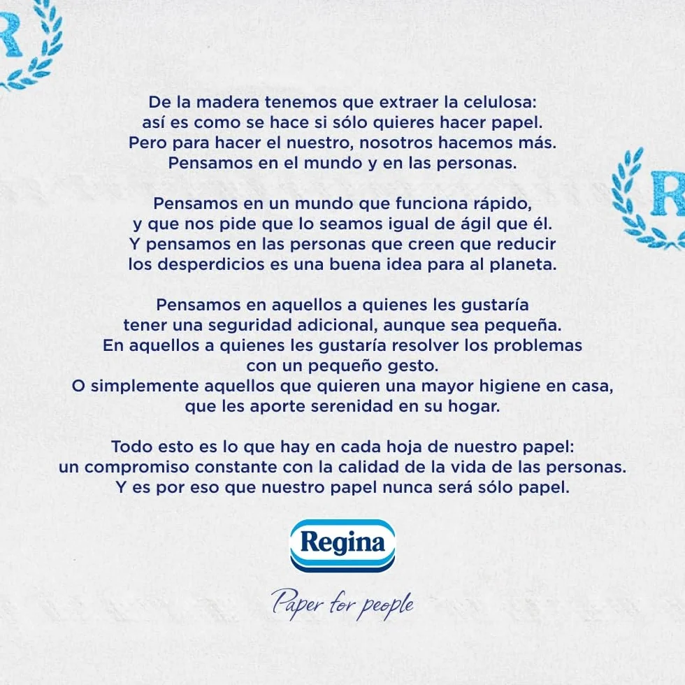 Regina Maxi Rolka – 4 rolki papieru toaletowego, 500 arkuszy 2 warstw na rolkę, więcej niż standardowa rolka, 60% plastikowy pojemnik z recyklingu w 100% z certyfikatem FSC®