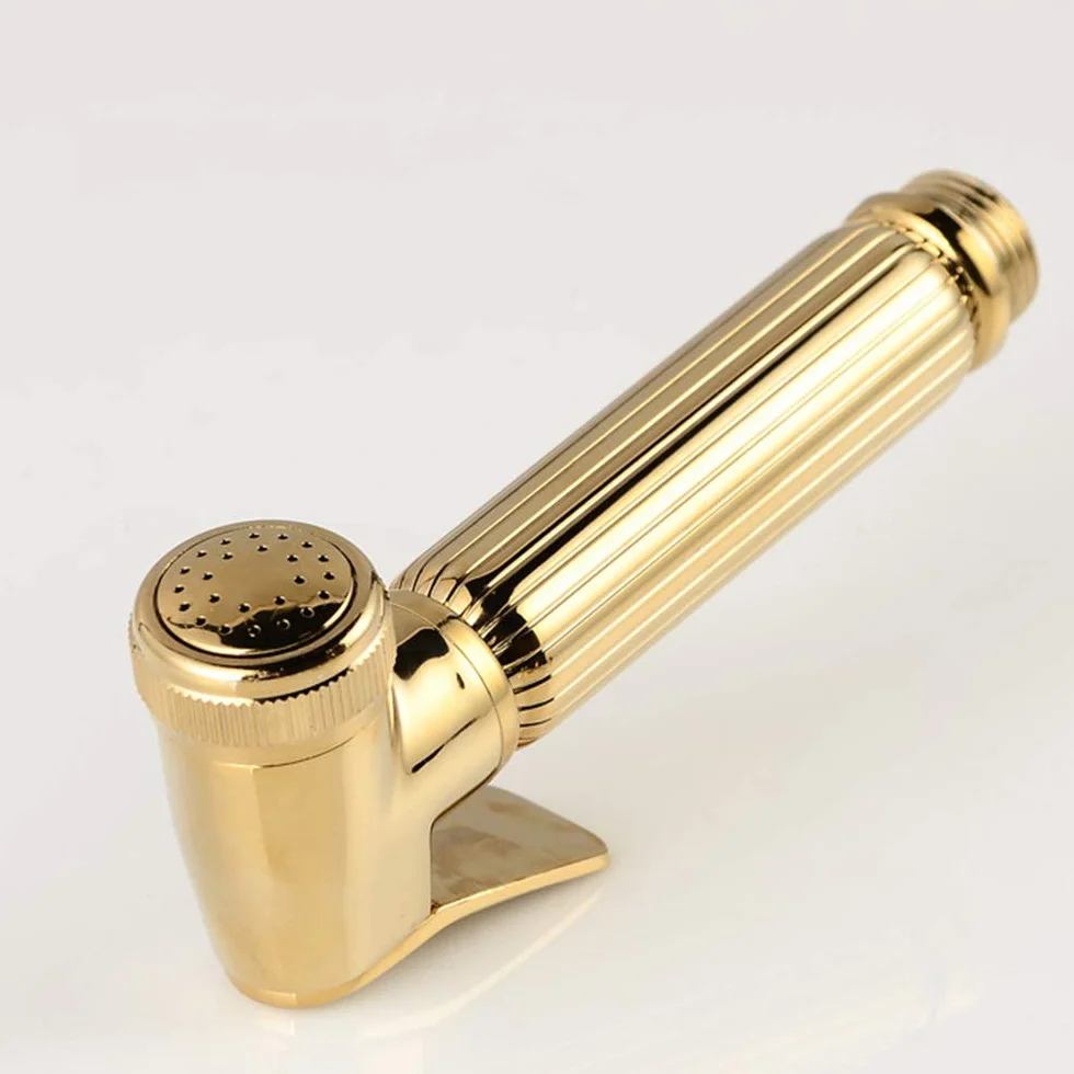 Zestaw Z Kranem Bidetowym I Zimną Wodą, Mosiężny, Ręczny Bidet, Nakładka Na Bidet, Natrysk Ciśnieniowy, Montaż Ścienny, Pojedynczy Uchwyt, Zestaw Natryskowy Bidetowy Do H