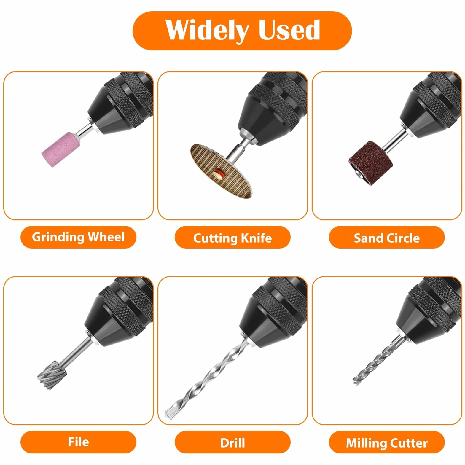 EEEKit Bezkluczowe Narzdzie do Konwersji Uchwytu Wiertarskiego, 1/4 Cala Szecioktny Adapter Konwerter Szybkiej Wymiany 0,3-6,5mm i 0,3-3,6mm