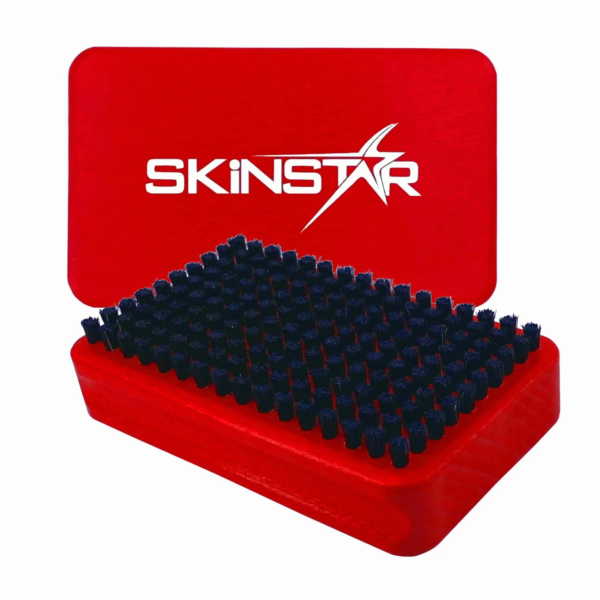 SkinStar 3-częściowy zestaw szczotek do wykładzin narciarskich BaseBrush nylon, włosie różowe i kuper/brąz czerwony
