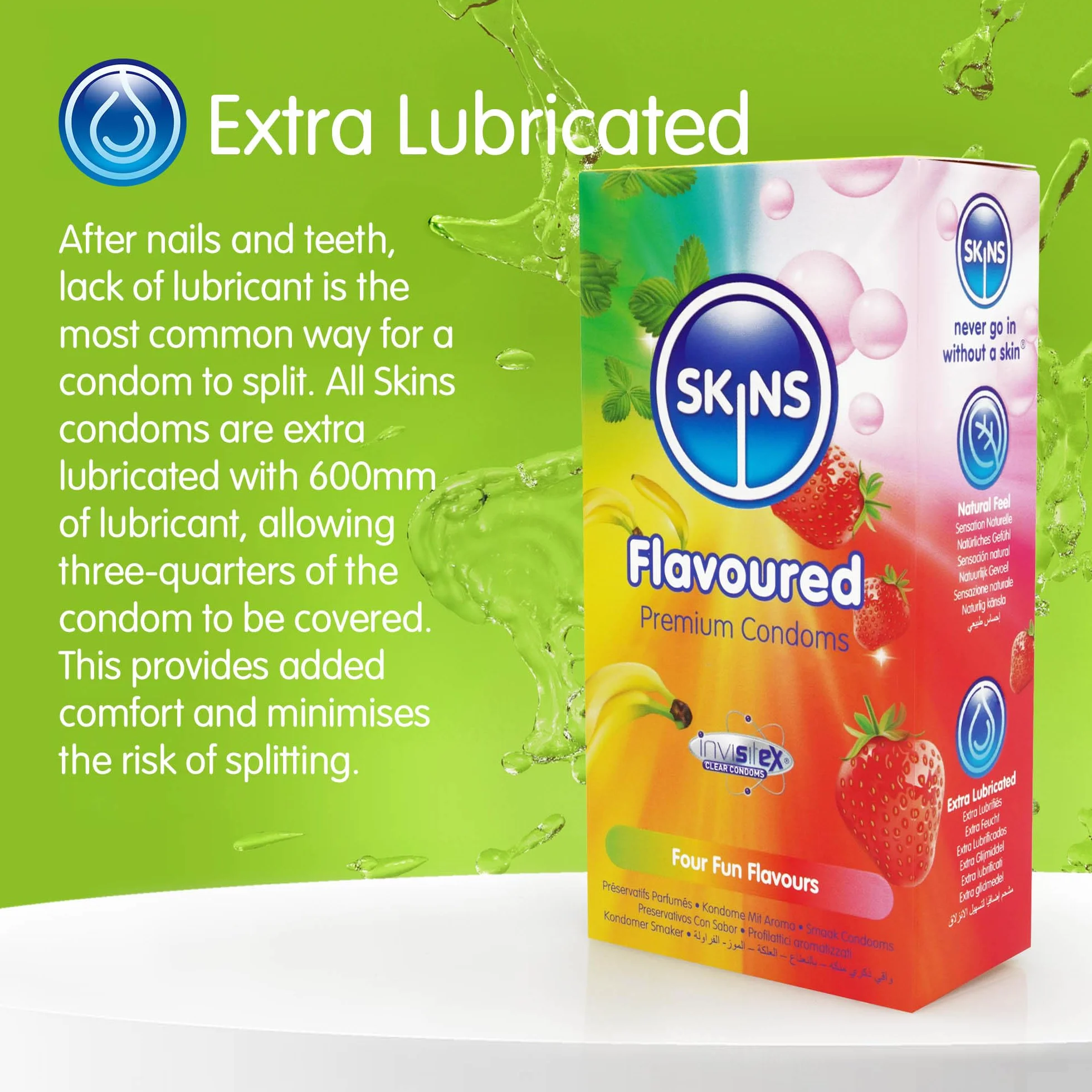 Skins - Flavoured prezerwatywy 4 szt