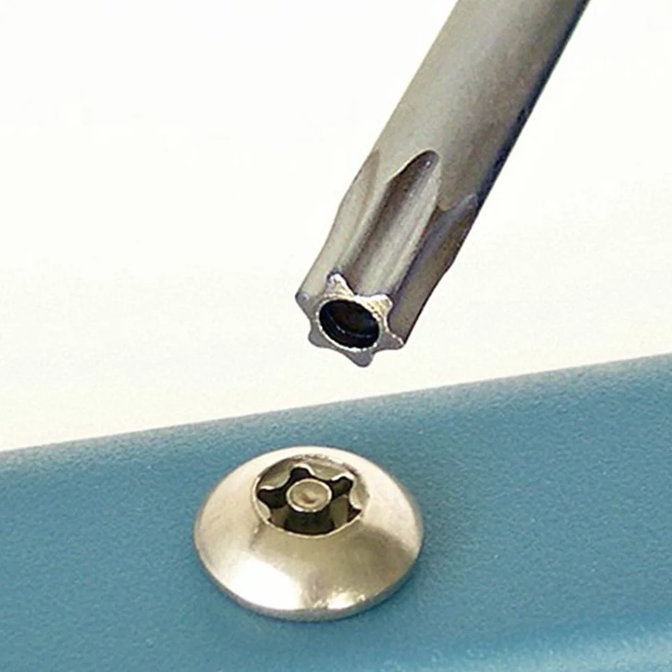 Yakamoz Magnetyczny śrubokręt T6-T40 Torx z łbem walcowym zestaw bitów zabezpieczający przed manipulacją gwiazda 6-punktowy śrubokręt wiertła narzędzia z chwytem sześciokątnym 1/10.2 cm | długość 7 cm