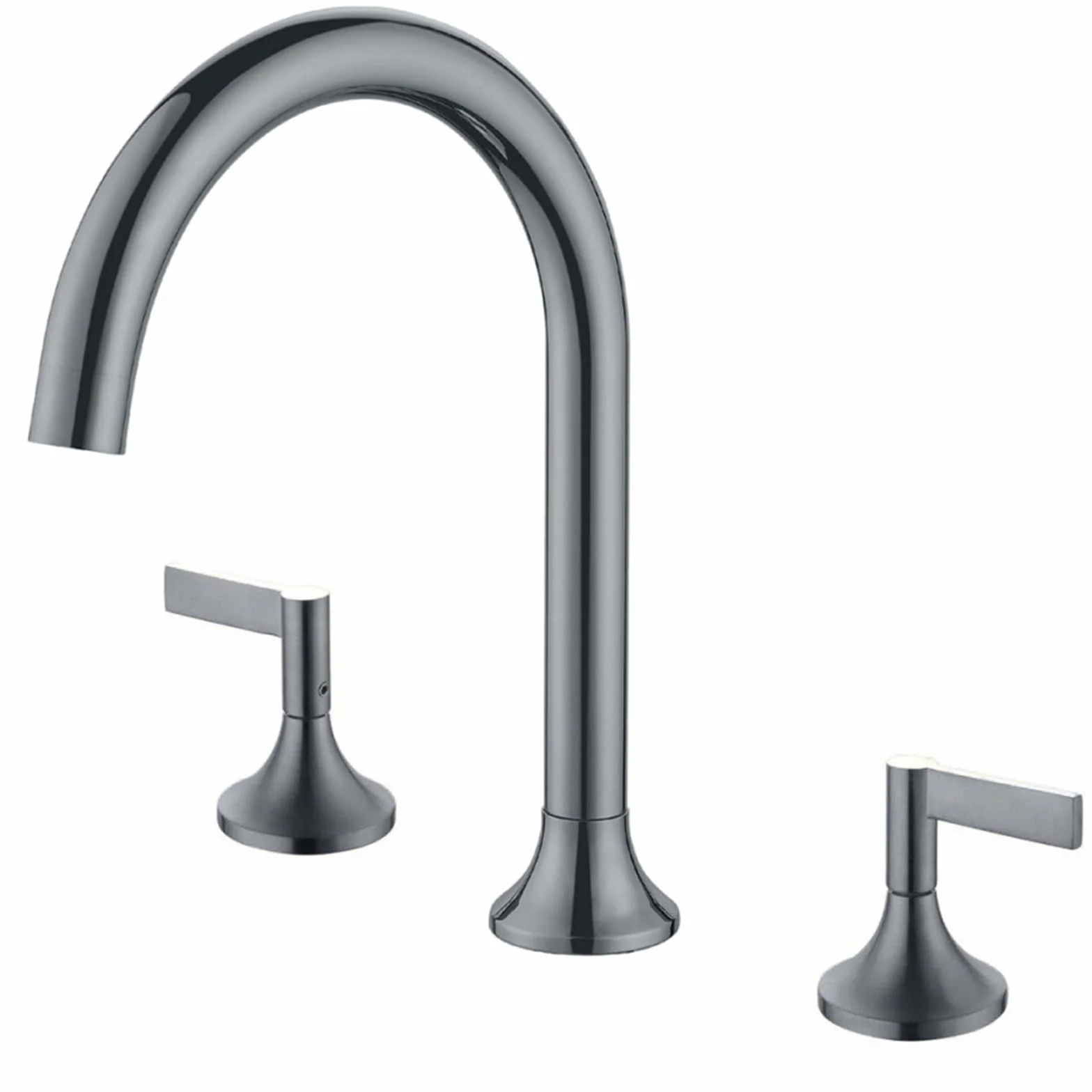 YRYRHX 3-otworowa bateria umywalkowa Baterie obrotowe Szczotkowane złoto Bateria do zlewu łazienkowego Baterie umywalkowe z ciepłą i zimną wodą Household faucets