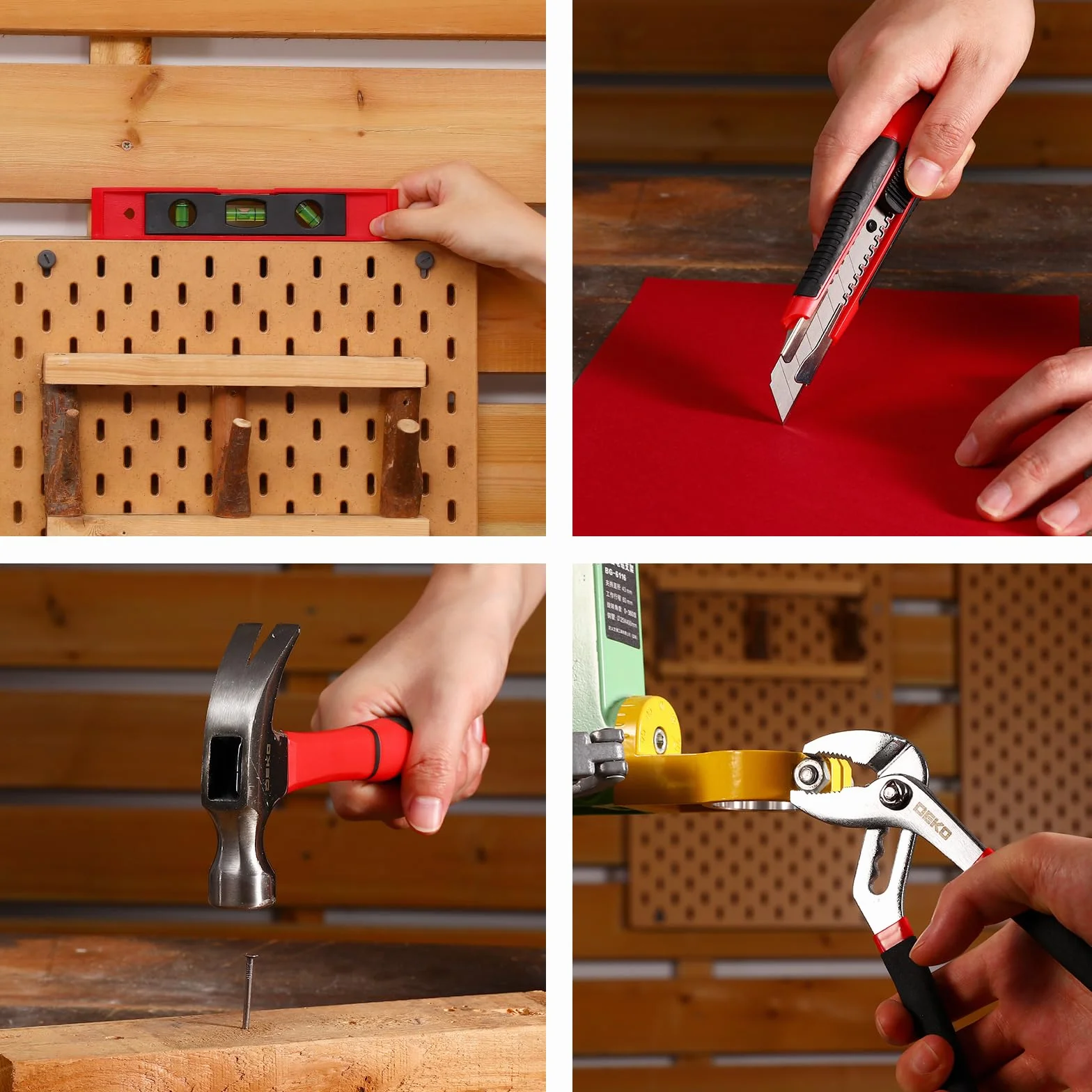 186-częściowy zestaw narzędzi z wkrętarką akumulatorową: DEKO Blue 20V Cordless Drill Toolbox Set, niezbędny zestaw narzędzi do konserwacji domu