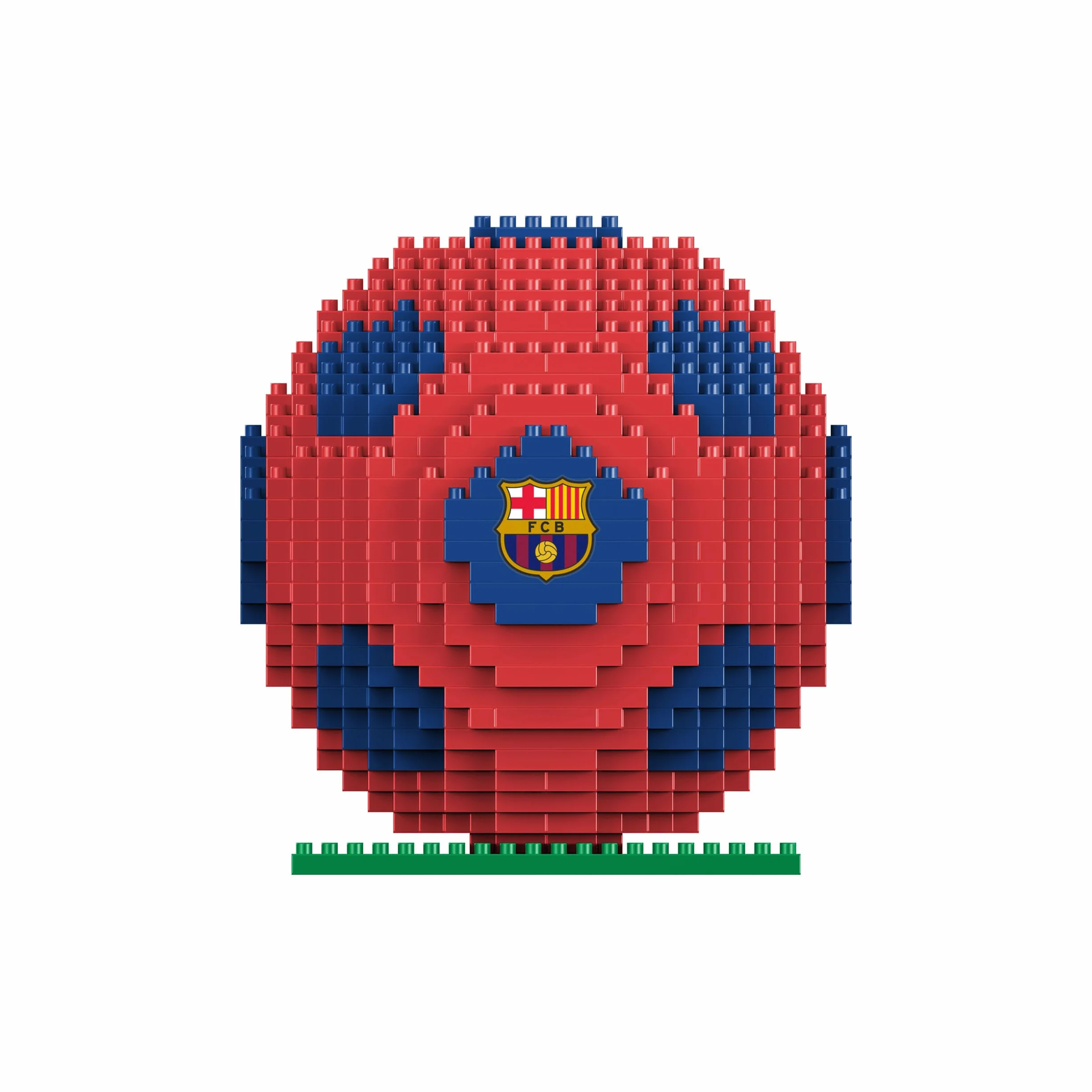FOCO Klocki BRXLZ, oficjalny licencjonowany produkt FC Barcelona, piłka 3D