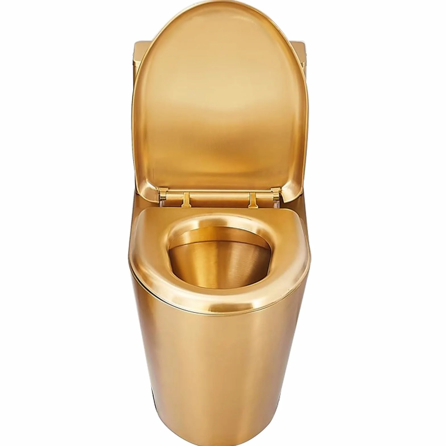 WC ze stali nierdzewnej 304 z dwukomorowym spłukiwaniem, komercyjnym systemem spłukiwania syfonu i ochroną przed zamarzaniem do toalet prywatnych i publicznych. Elegancka złota powierzchnia do