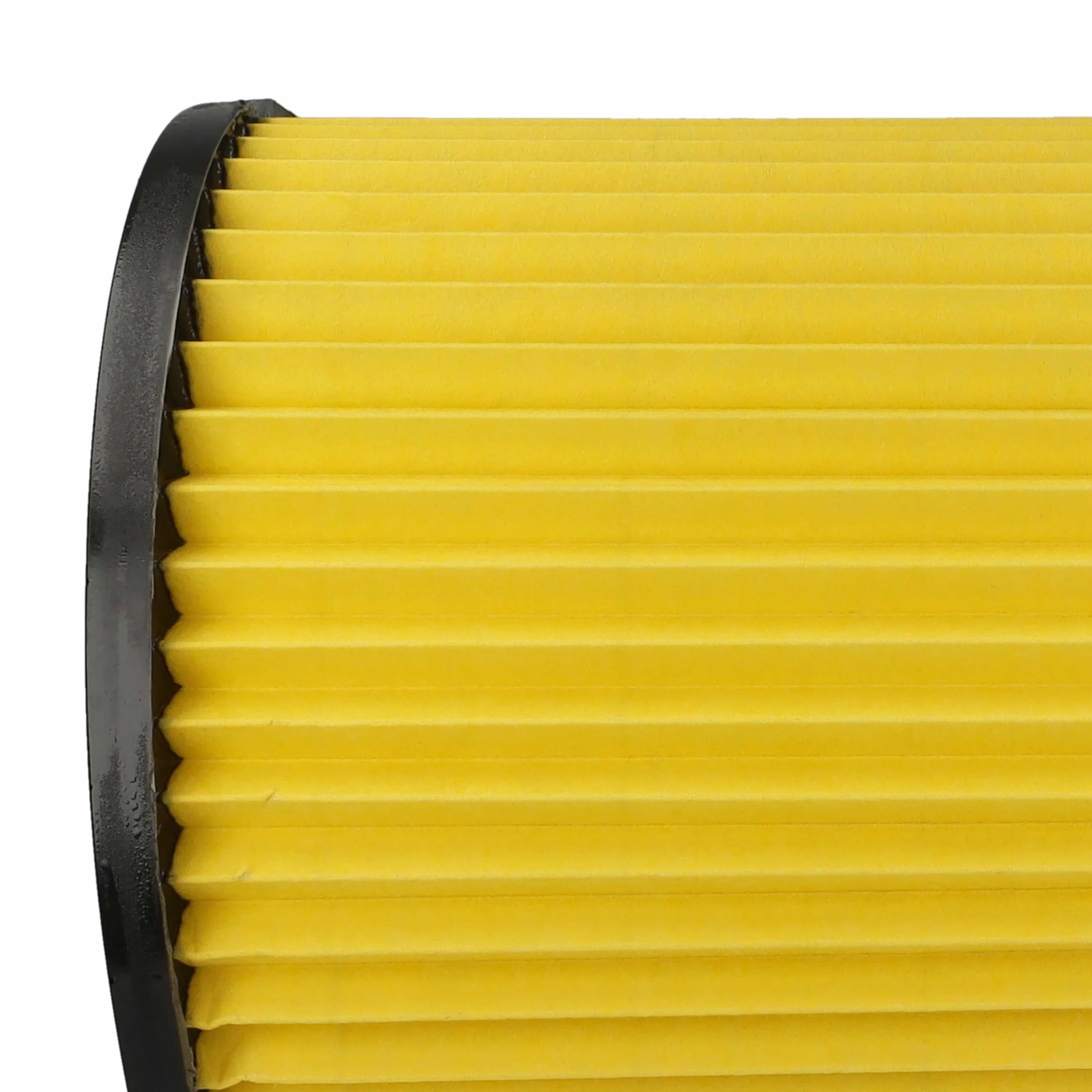 vhbw 4 x filtr składany kompatybilny z odkurzaczem Kärcher K 2901 PLUS (1.085-810.0), K 2901 S (1.085-812.0) - filtr nabojowy, żółty, zmywalny