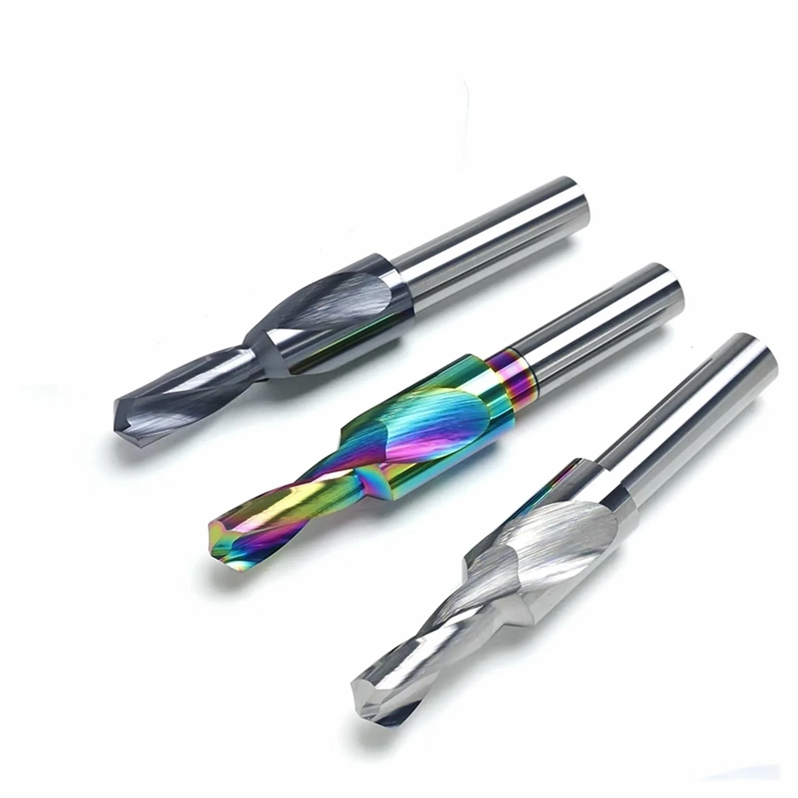 1 szt. Wiertło stopniowe 90 stopni 180 CNC Precyzyjne narzędzia do wiercenia z węglika spiekanego Otwór na śrubę z powłoką DLC(M5 (d5.5) x180Deg.)
