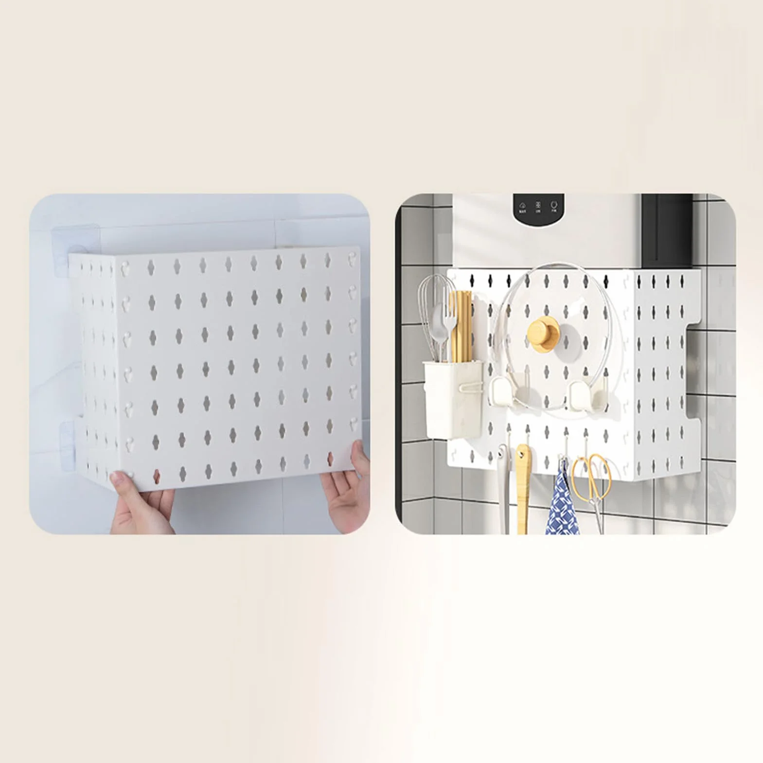 Tablica Peg Board, Pegboard Garaż Zestaw do Przechowywania Narzędzi Sterowanie ścienne Pegboard Panele ścienne Garażu Wyświetlacz Montowany na ścianie Gazowy Podgrzewacz Wody