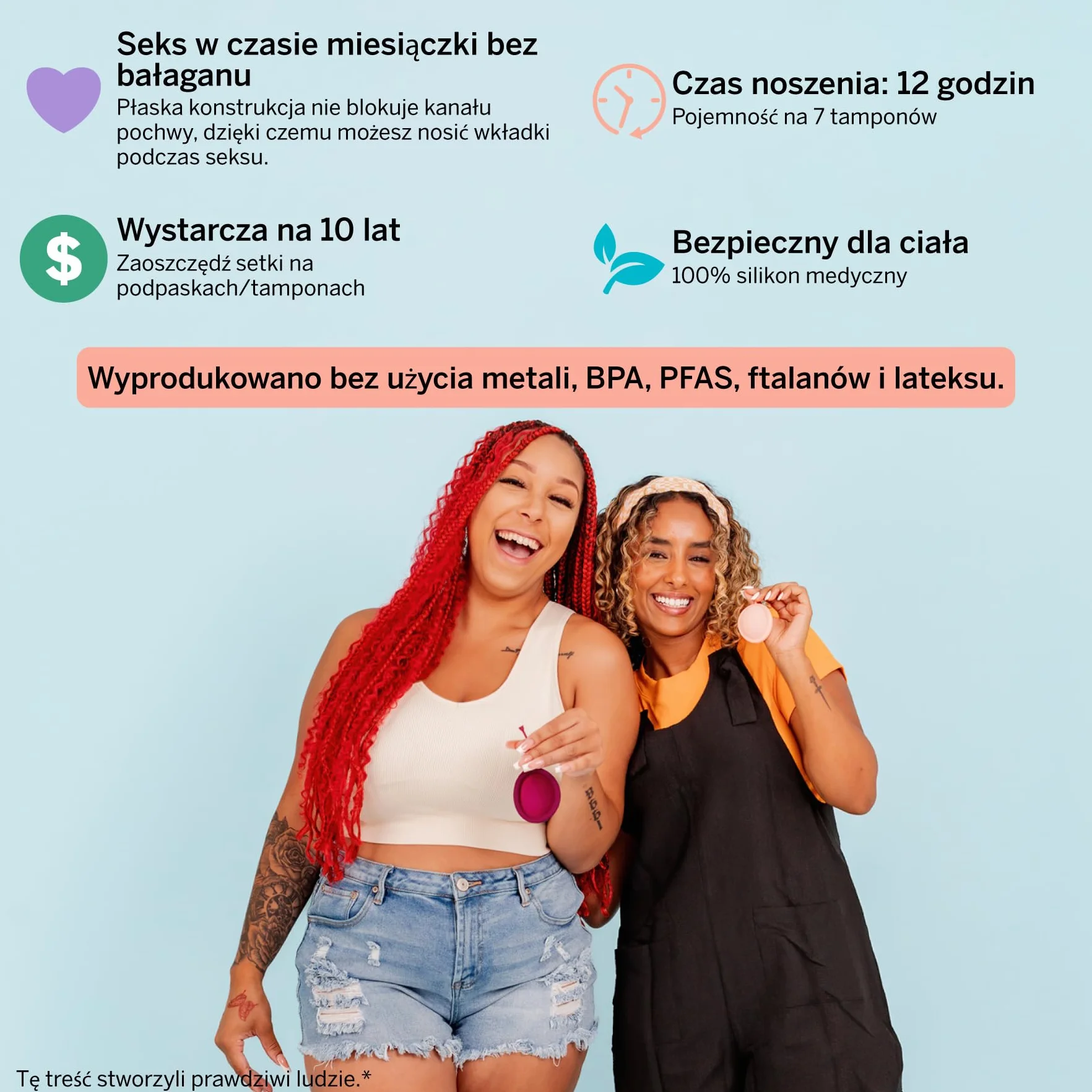 Pixie dysk menstruacyjny – bez metali i toksyn – 100% silikon medyczny – nr 1 dla miękkości wielokrotnego użytku – wkładanie/wyjmowanie tamponów – 12 godzin – pojemność 7 tamponów (M)
