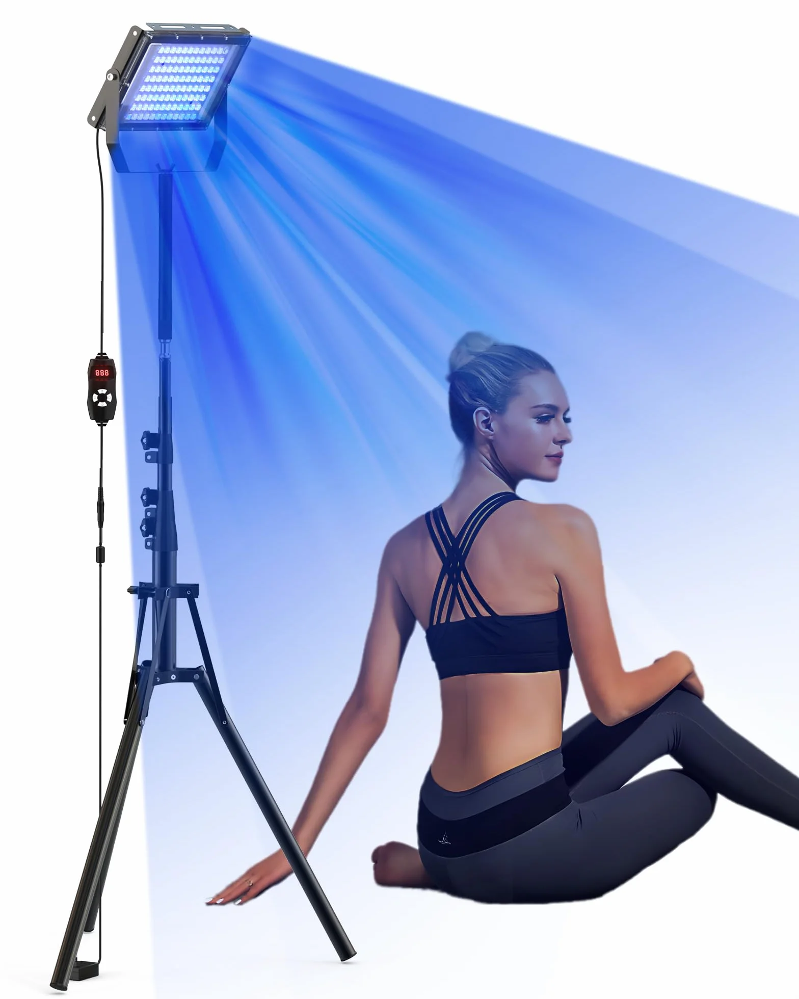 Lampa do opalania Jitesy 460 i 480 NM niebieskie światło terapia solarium 2 tryby