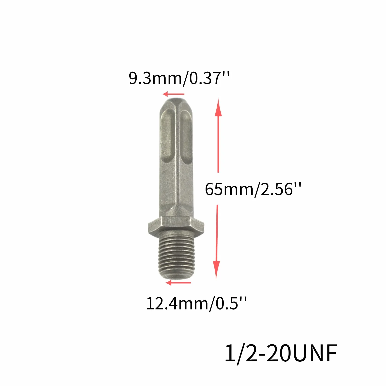 CHANCS Uchwyt wiertarski 1/2-20UNF 3 mm - 16 mm akcesoria do wiertarki z młotkiem elektrycznym SDS, okrągły trzonek SDS, kwadratowy trzpień 1/2", adapter wiertarski, konwerter, wiertła udarowe, uchwyt