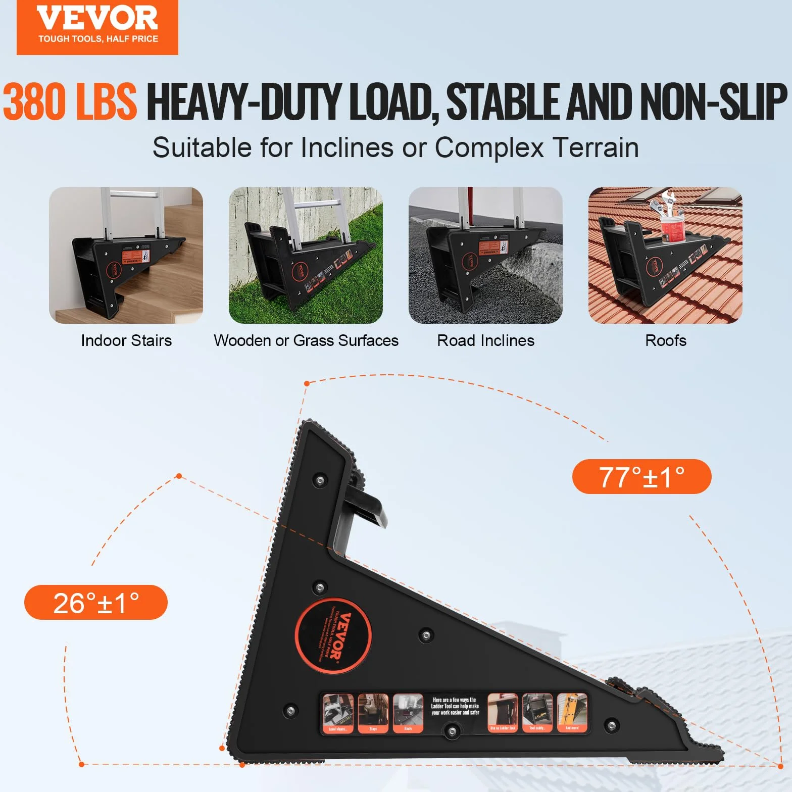 VEVOR KH-L03 Narzędzie do poziomowania PP 172,4 kg stabilizator schodów