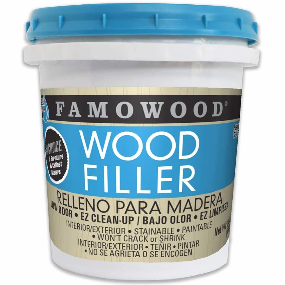 FamoWood 40022126 Lateksowy wypełniacz do drewna, 1 kufel koloru, naturalny, 576 g