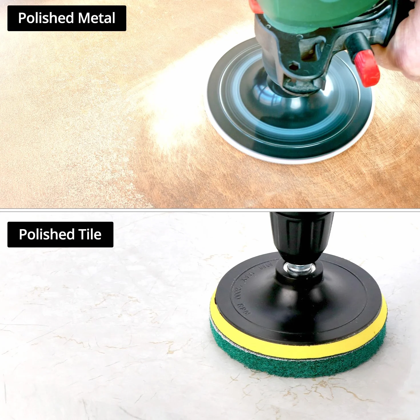 QWORK® 8 sztuk ściereczki do polerowania 125 mm, ziarnistość P80-P150-P250-P600, odporne na wodę i olej, do szlifierek okrągłych i mimośrodowych
