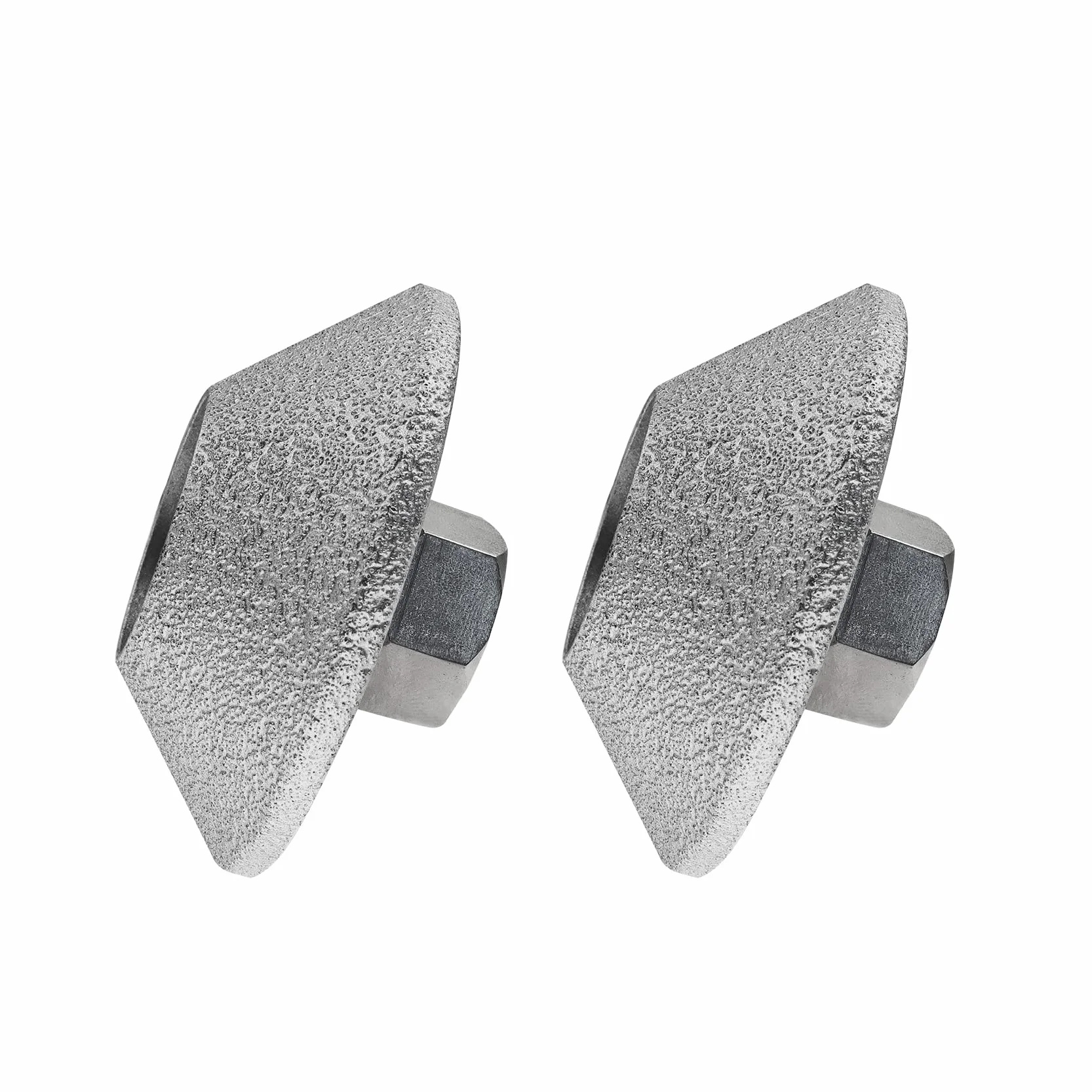 SHDIATOOL Tarcza szlifierska diamentowa, 75 mm, wypukła zakrzywiona krawędź, ręczna tarcza szlifierska do kamienia, marmuru, granitu, wysokość 20 mm, 2-pak
