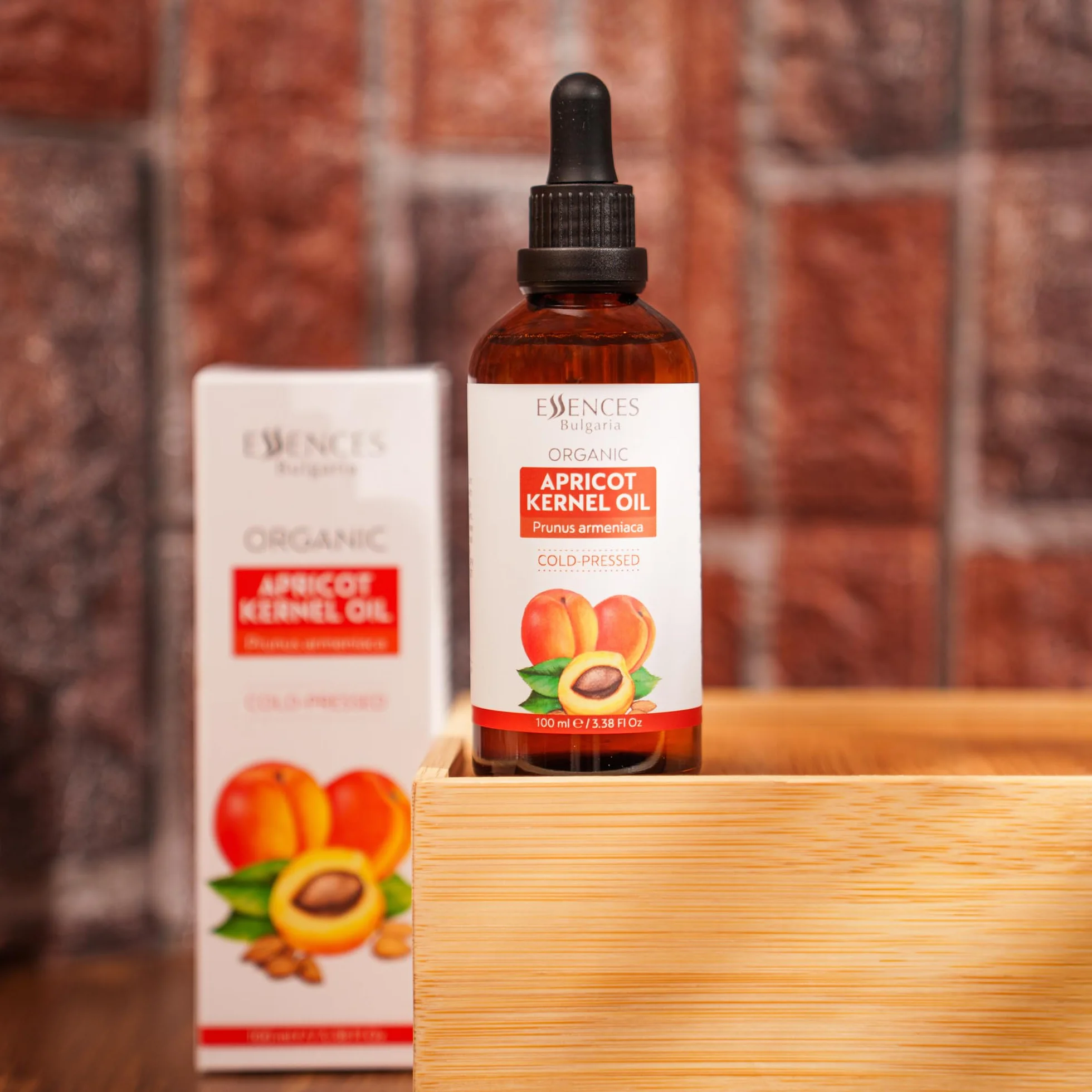 Essences Bułgaria Organiczny Olejek z Pestek Moreli 100 ml Naturalny Tłoczony na Zimno Jakość Terapeutyczna