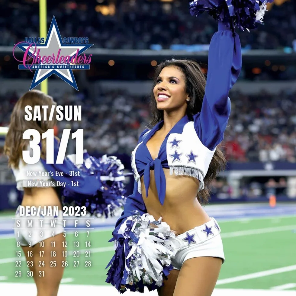 TURNER LICENSING Dallas Cowboys Cheerleaders 2023 kalendarz pudełkowy (23998052010)