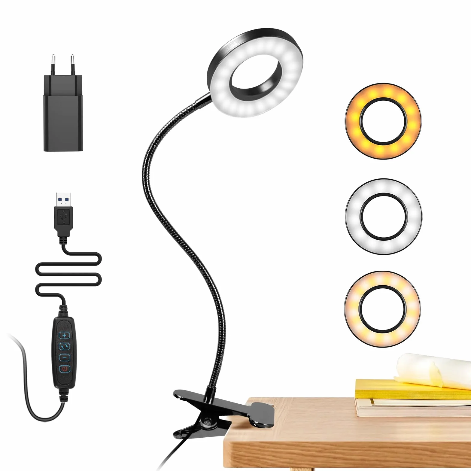 Lampa do czytania lampka zaciskowa do łóżka YC02