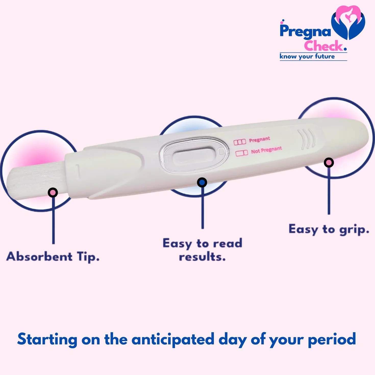 Pregnacheck Test ciążowy 2 szt. 99% dokładność 6 dni wcześniej