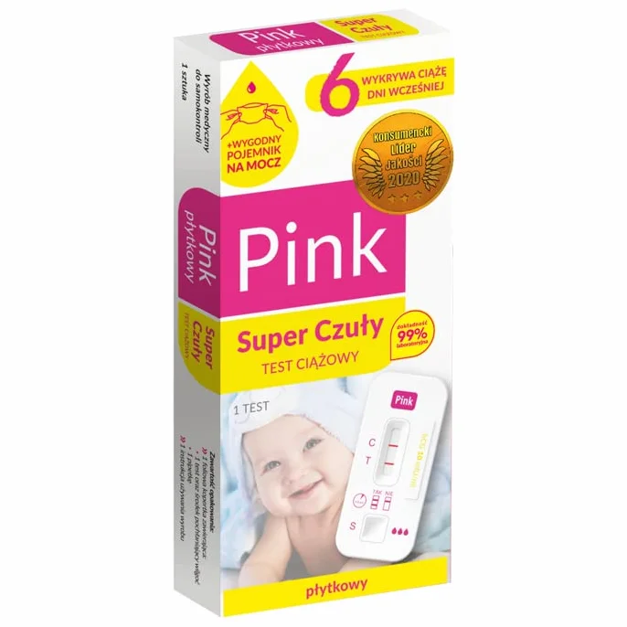 Test Ciążowy PINK Super Czuły