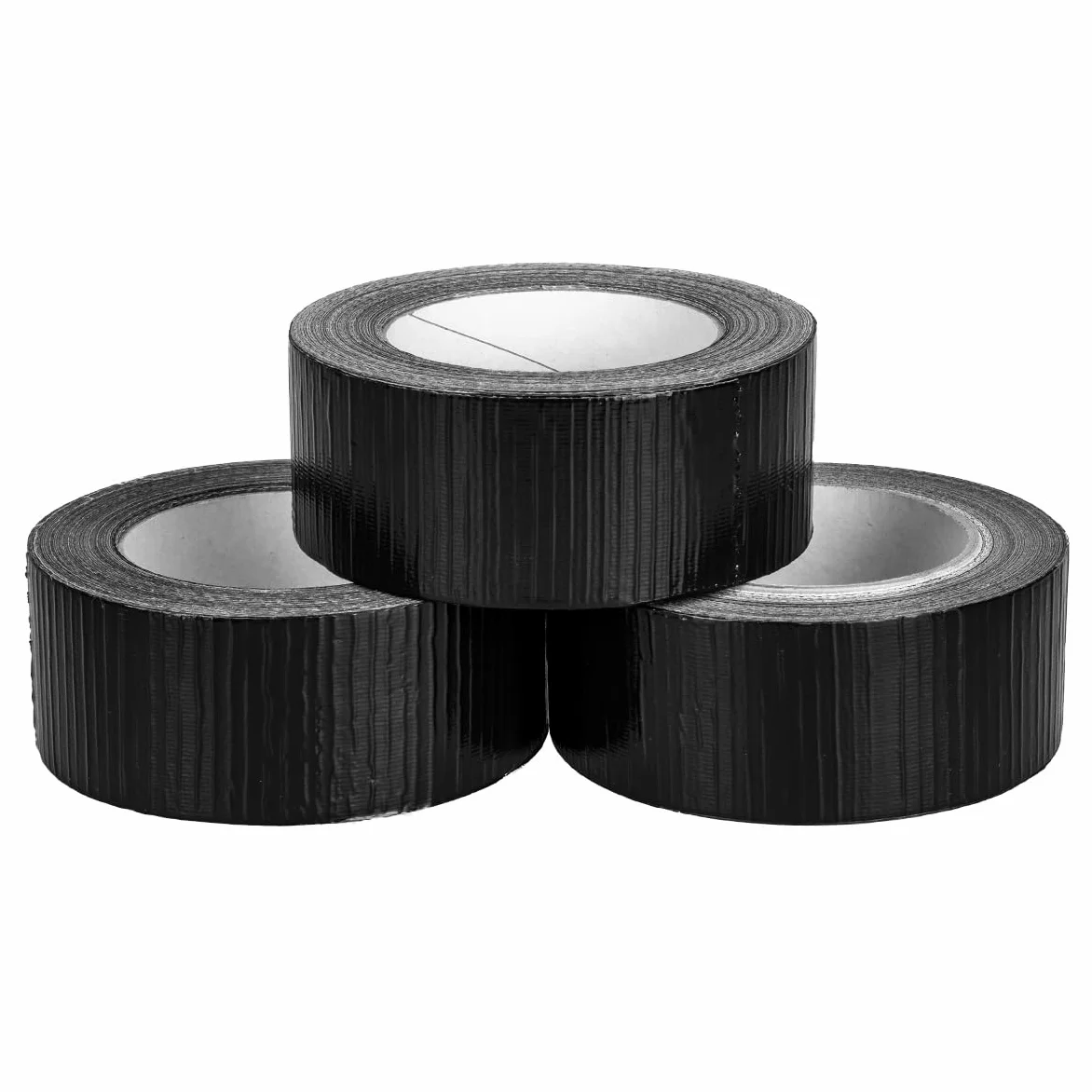 verpacking Zestaw 3 szt. | taśma z tkaniny premium czarna [50 m x 48 mm] taśma pancerna taśma naprawcza | wysoka siła klejenia | taśma Gaffa Tape | z klejem z naturalnego kauczuku
